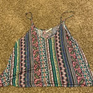 Floral float tank top